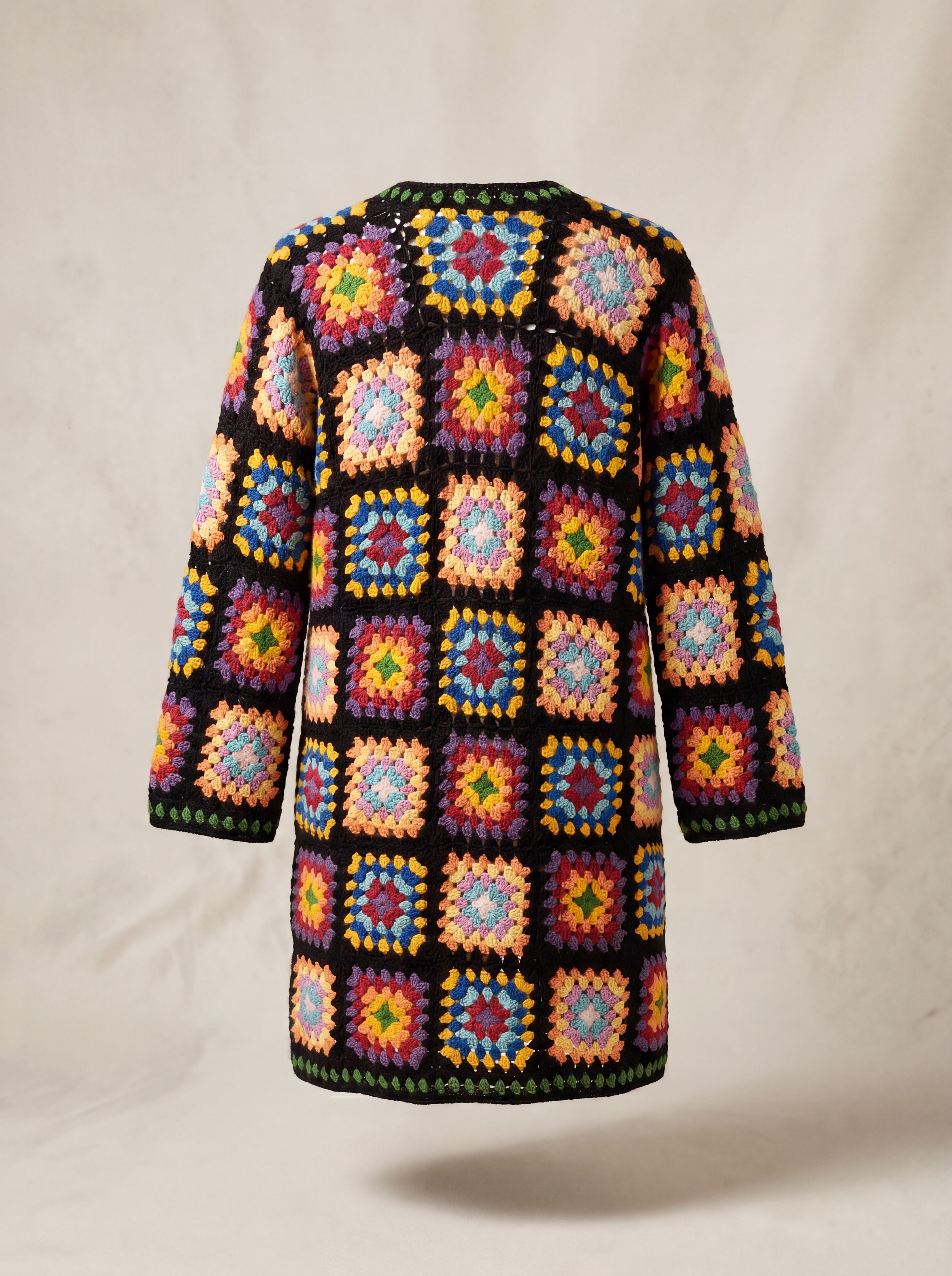 Handmade organic cotton crochet cardigan by Ana Chic