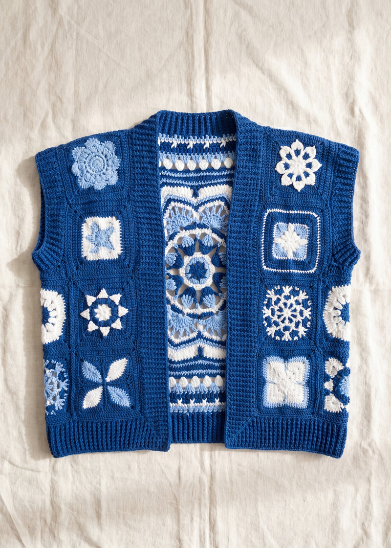 Handmade organic cotton vest by Ana Chic