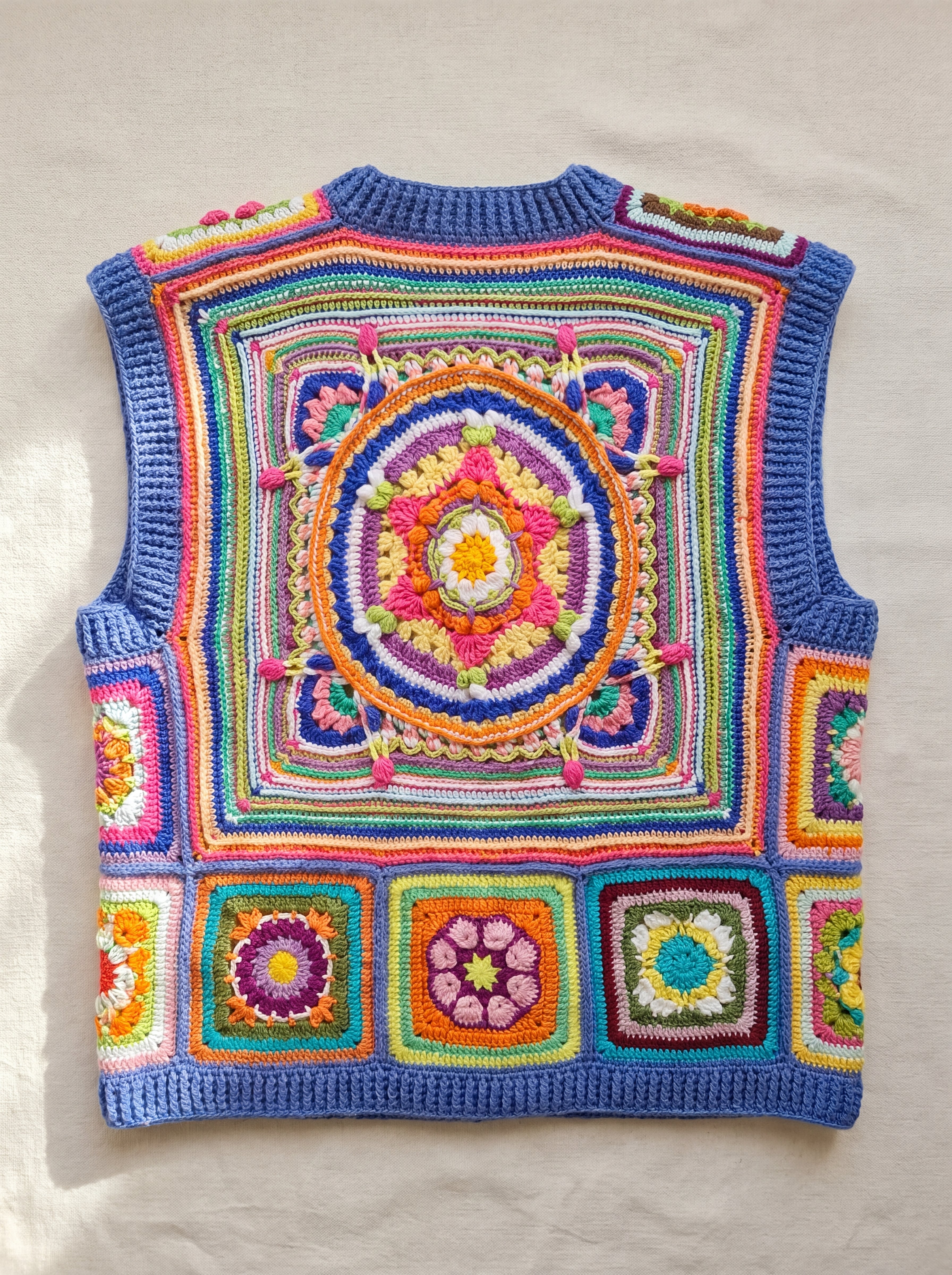 Handmade organic cotton vest by Ana Chic