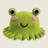 Frog Hat — handmade organic cotton crochet hat by Ana Chic
