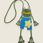 Frog Phone Bag — handmade organic cotton crochet bag by Ana Chic