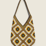 Granny Bag — handmade organic cotton crochet bag by Ana Chic, styled view