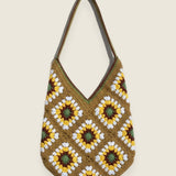 Granny Bag — handmade organic cotton crochet bag by Ana Chic, styled view