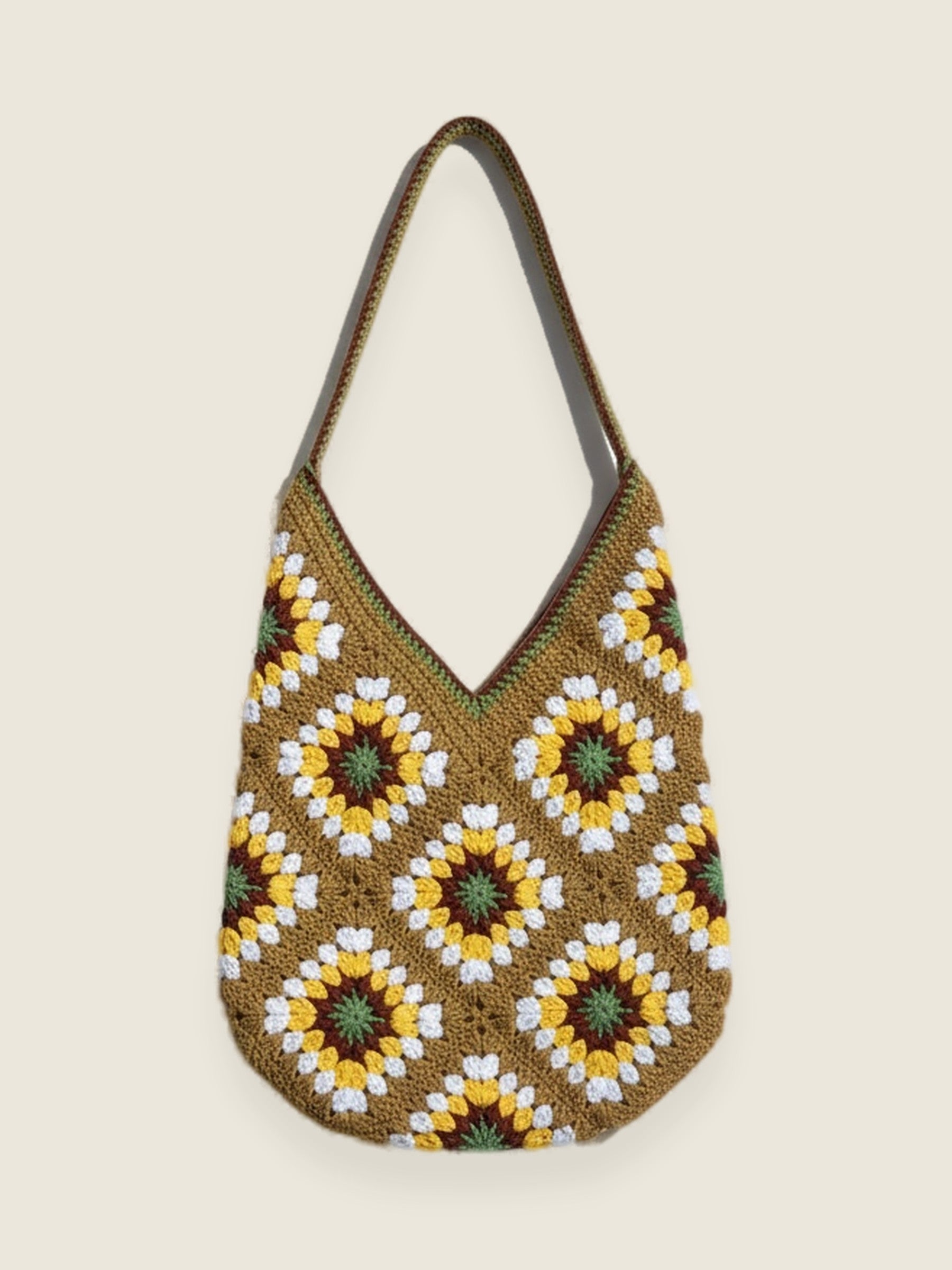 Granny Bag — handmade organic cotton crochet bag by Ana Chic, styled view
