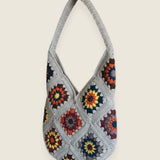 Handmade bag — handmade organic cotton crochet bag by Ana Chic, styled view