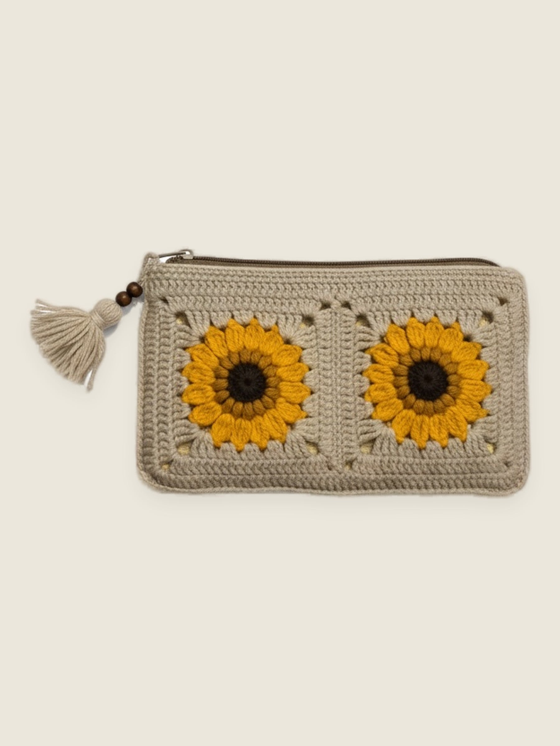 Pencil case — handmade organic cotton crochet accessories by Ana Chic