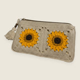 Pencil case — handmade organic cotton crochet accessories by Ana Chic, styled view
