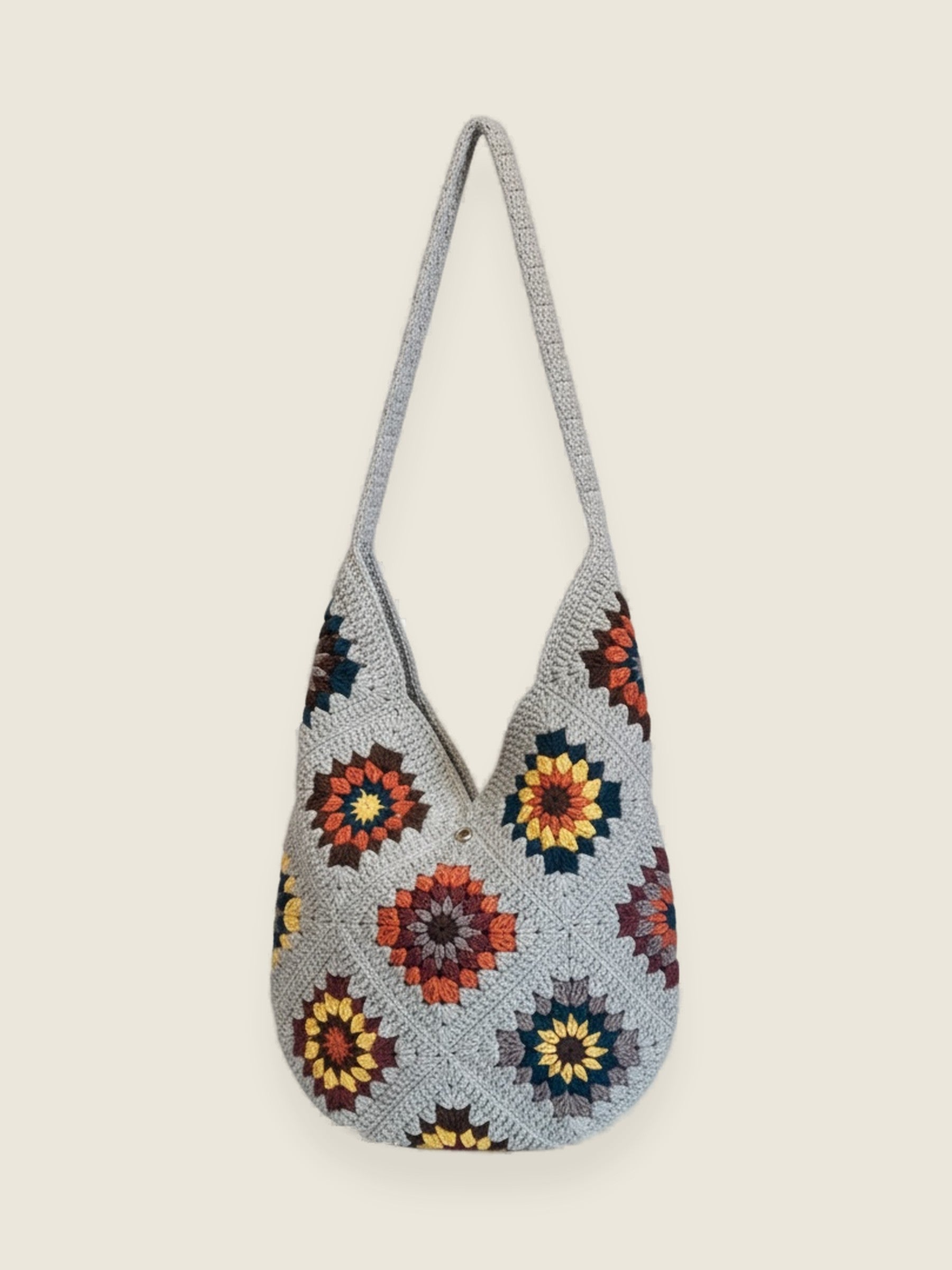 Handmade bag — handmade organic cotton crochet bag by Ana Chic, detail 2