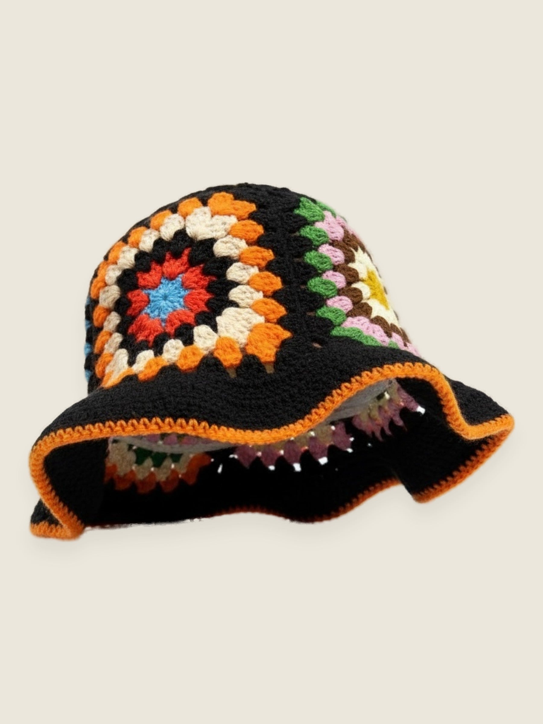 Multicolor Bucket Hat — handmade organic cotton crochet hat by Ana Chic