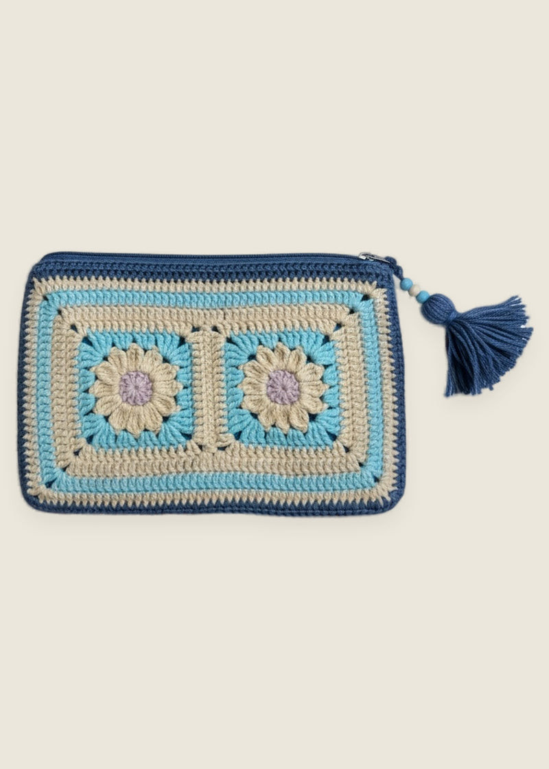 Pencil case — handmade organic cotton crochet accessories by Ana Chic