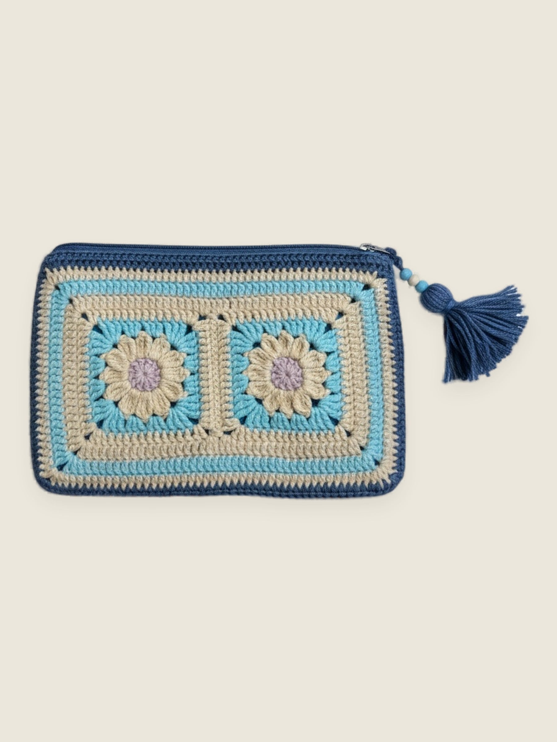 Pencil case — handmade organic cotton crochet accessories by Ana Chic