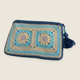 Pencil case — handmade organic cotton crochet accessories by Ana Chic, styled view