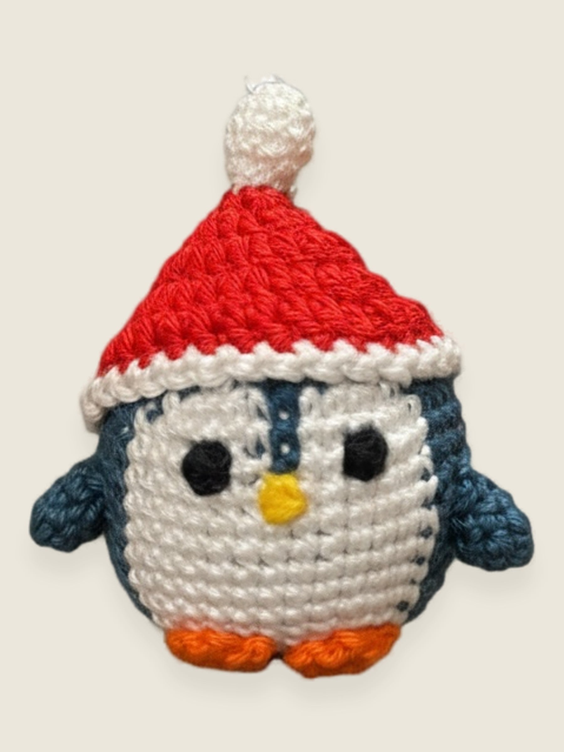 Penguin Keychain, handmade keyring by Ana Chic