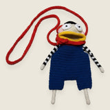Phone Bag — handmade organic cotton crochet bag by Ana Chic, styled view