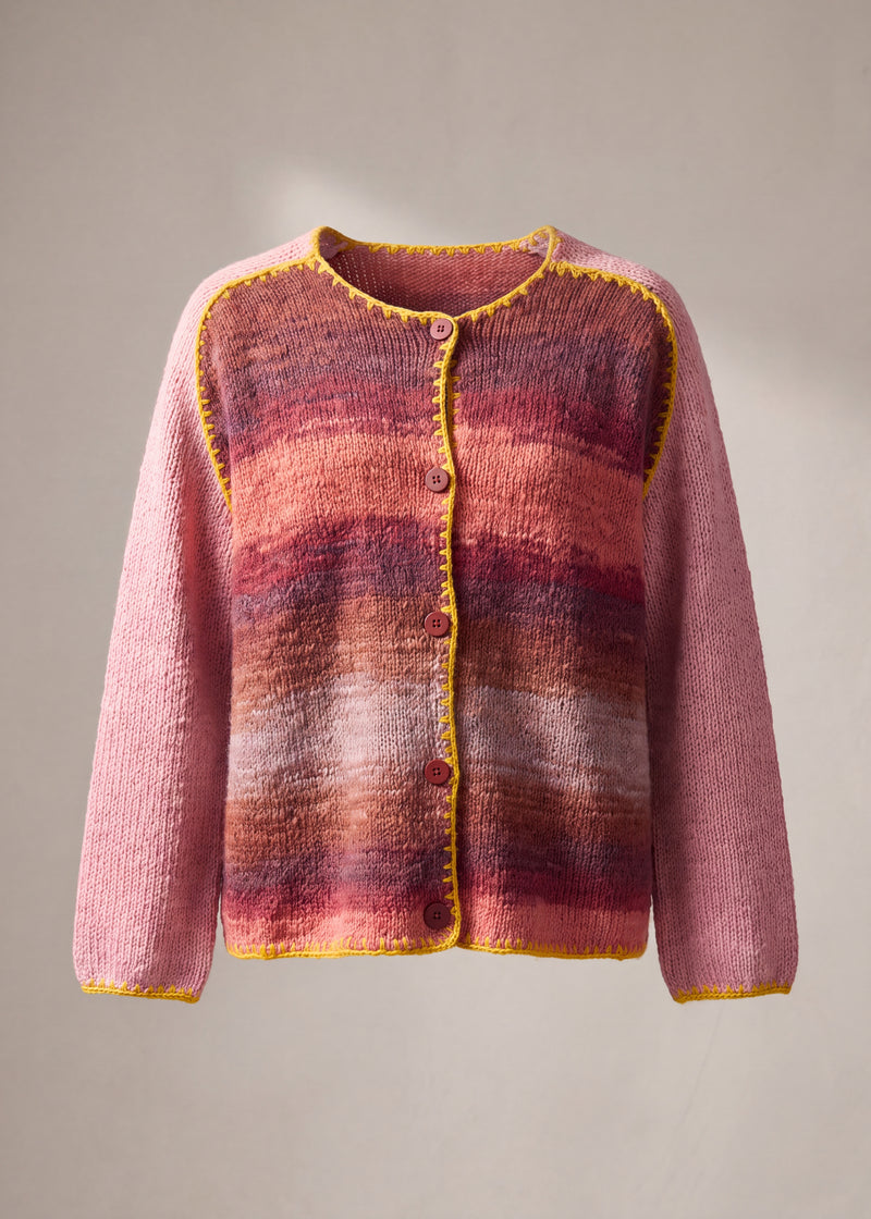 Handmade organic cotton crochet cardigan by Ana Chic