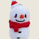 Snowball, handmade keyring by Ana Chic