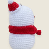 Snowball, handmade keyring by Ana Chic